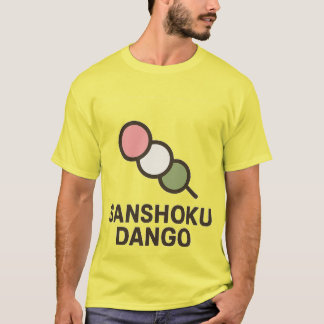Niedliche Sanshoku-Dango-Illustration T-Shirt