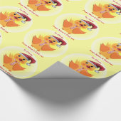 Niedliche Santa Baby Duck Personalisiert Kids Gesc Geschenkpapier (Ecke)