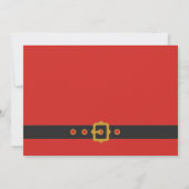 Niedliche Santa Baby Holiday Kinderdusche Einladung (Rückseite)