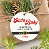 Niedliche Santa Baby Holiday Kinderdusche Geschenkanhänger