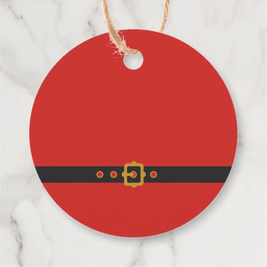 Niedliche Santa Baby Holiday Kinderdusche Geschenkanhänger (Rückseite)