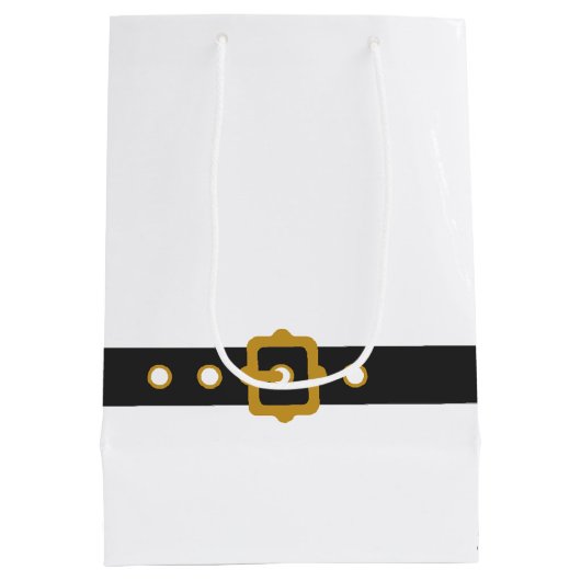 Niedliche Santa Baby Holiday Kinderdusche Mittlere Geschenktüte (Rückseite)