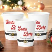Niedliche Santa Baby Holiday Kinderdusche Pappbecher