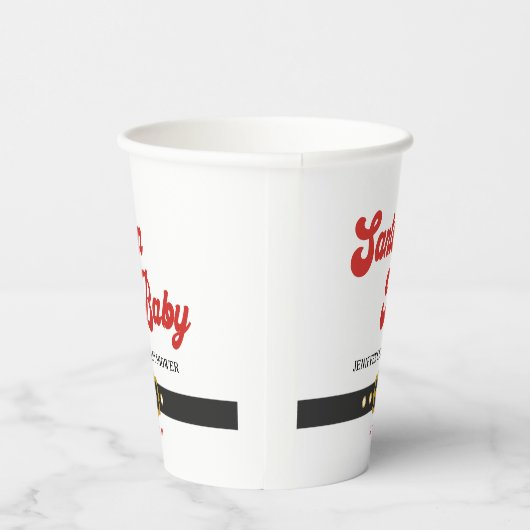 Niedliche Santa Baby Holiday Kinderdusche Pappbecher (Rechts)