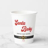 Niedliche Santa Baby Holiday Kinderdusche Pappbecher (Vorderseite)