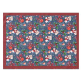 Niedliche Santa Boots Balls Red Holly Berries Weih Tischdecke (Vorderseite (Horizontal))