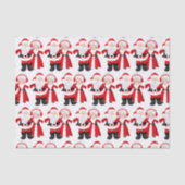 Niedliche Santa Mrs. Claus gekacheltes Party Seidenpapier (Vorderseite)