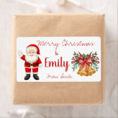 Niedliche Santa Red Berries Bell Blätter Frohe Wei (Insitu)