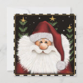 Niedliche Santa Whimsivity Holiday Card Feiertagskarte (Vorderseite)