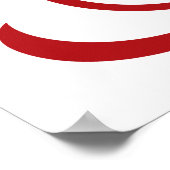 Niedliche Santas-Dekoration Poster (Ecke)