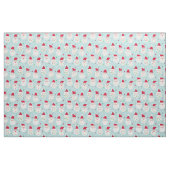 Niedliche Santas mit festlich blauen Bärten Stoff (Fat Quarter (45,7 x 55,9 cm))