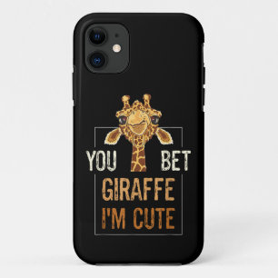 Niedliche Sarcastic Giraffe Tierart Lover You Bet  Case-Mate iPhone Hülle