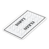 Niedliche saubere, dreckige Bauernküche Magnet (Linke Seite)