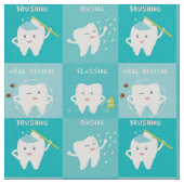 Niedliche saubere Zähne Stoff (Nahaufnahme)