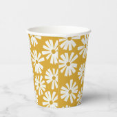 Niedliche Scandi Daisy Paper Cups Pappbecher (Rechts)