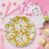Niedliche Scandi Daisy Papierplatte Pappteller (Party)