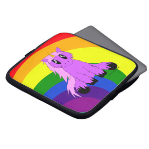 Niedliche schäbige Unicorn-Laptop-Hülse Laptopschutzhülle