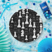 Niedliche Schachbrettspiele Kindergeburtstag Party Pappteller (Party)