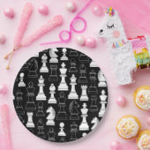 Niedliche Schachbrettspiele Kindergeburtstag Party Pappteller (Party)