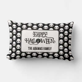 Niedliche Schädel mit Nachname Lendenkissen