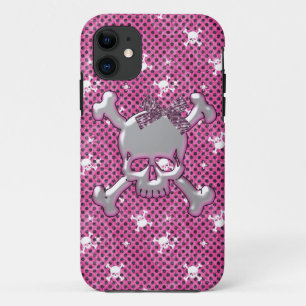 Niedliche Schädel u. Polka-Punkte zacken iPhone 5 Case-Mate iPhone Hülle