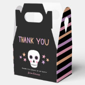 Niedliche Schädelpanzer Streifen Halloween-Geburts Geschenkschachtel (Geöffnet)
