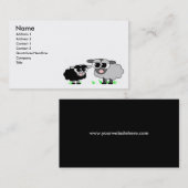 Niedliche Schaf-Geschäfts-Karte Visitenkarte (Vorne/Hinten)