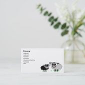 Niedliche Schaf-Geschäfts-Karte Visitenkarte (Stehend Vorderseite)