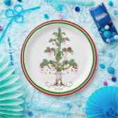 Niedliche Schafbaum-Fleece Navidad Pappteller (Party)