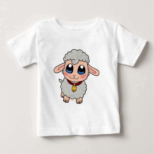 Niedliche Schafe Baby T-shirt (Vorderseite)