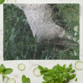 Niedliche Schafe essen Blätter Küche Handtücher (Gefaltet)