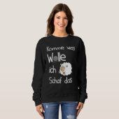 Niedliche Schafe Frauen Sweet Idea Wool Sheep Sweatshirt (Vorne ganz)