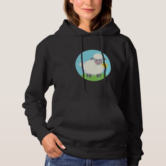 Niedliche Schafe Hoodie (Vorderseite)