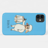 Niedliche Schafe mit Cartoon Case-Mate iPhone Hülle (Rückseite (Horizontal))