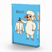Niedliche Schafe mit Cartoon Fotoblock (Rechts)