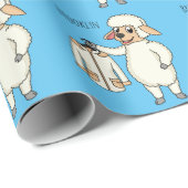 Niedliche Schafe mit Cartoon Geschenkpapier (Rolleneckpunkt)