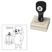 Niedliche Schafe mit Cartoon Gummistempel (Stempel)