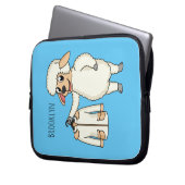 Niedliche Schafe mit Cartoon Laptopschutzhülle (Vorderseite Links)