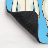 Niedliche Schafe mit Cartoon Mousepad (Ecke)