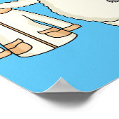 Niedliche Schafe mit Cartoon Poster (Ecke)
