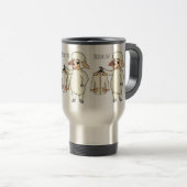 Niedliche Schafe mit Cartoon Reisebecher (VorderseiteRechts)