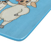 Niedliche Schafe mit Cartoon Schneidebrett (Ecke)
