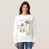 Niedliche Schafe mit Cartoon Sweatshirt (Vorne ganz)