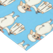 Niedliche Schafe mit Cartoon Tischdecke (Schrägansicht)