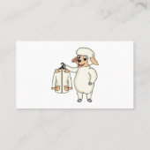 Niedliche Schafe mit Cartoon Visitenkarte (Rückseite)