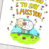 Niedliche Schafe Valentinstag Postkarte