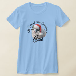 Niedliche Schafe Weihnachtsmannmütze Weihnachten T-Shirt