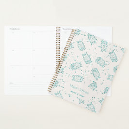 Niedliche Schafe – Whimsical nahtloses Muster Planer