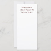 NIEDLICHE SCHAFENKARTE (Rückseite)