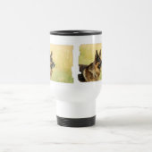 Niedliche Schäferhund-Plastikreise-Tasse Reisebecher (Mittel)